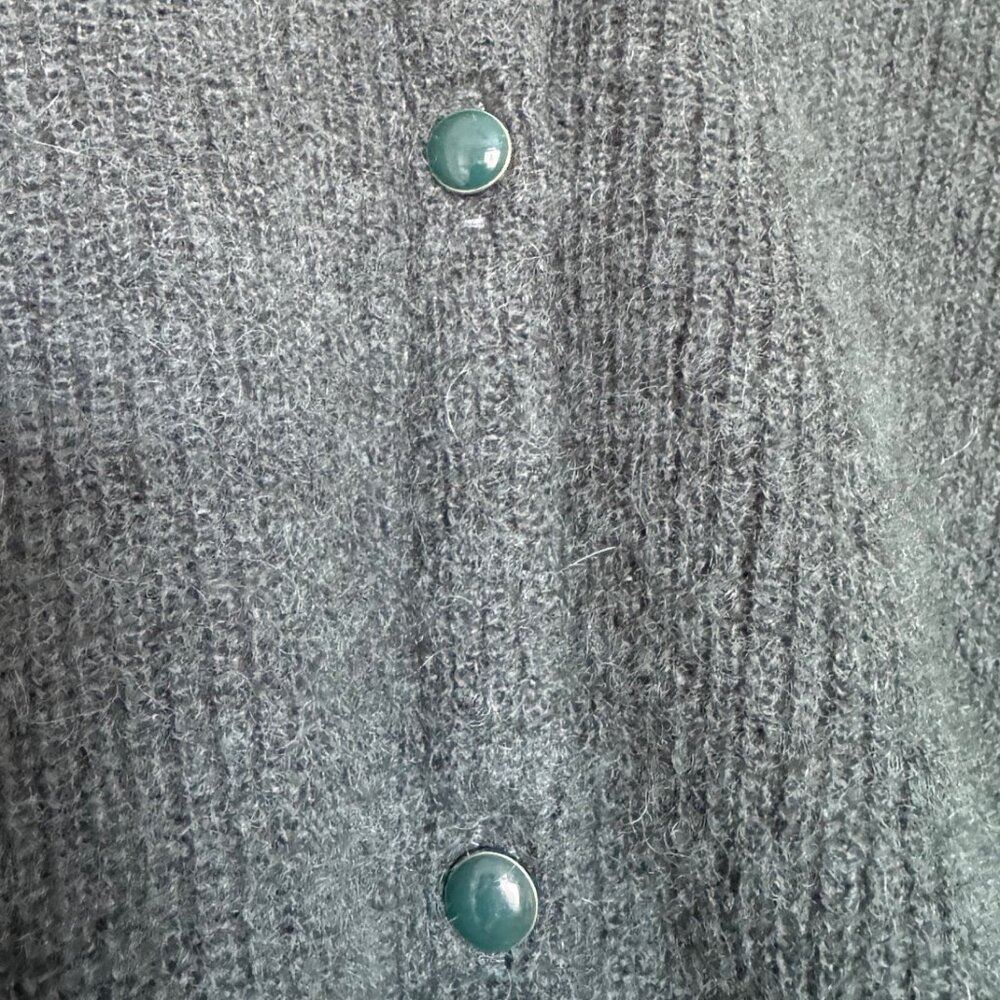 Sezane Barry Cardigan - Dark Green - Picture 5 of 5